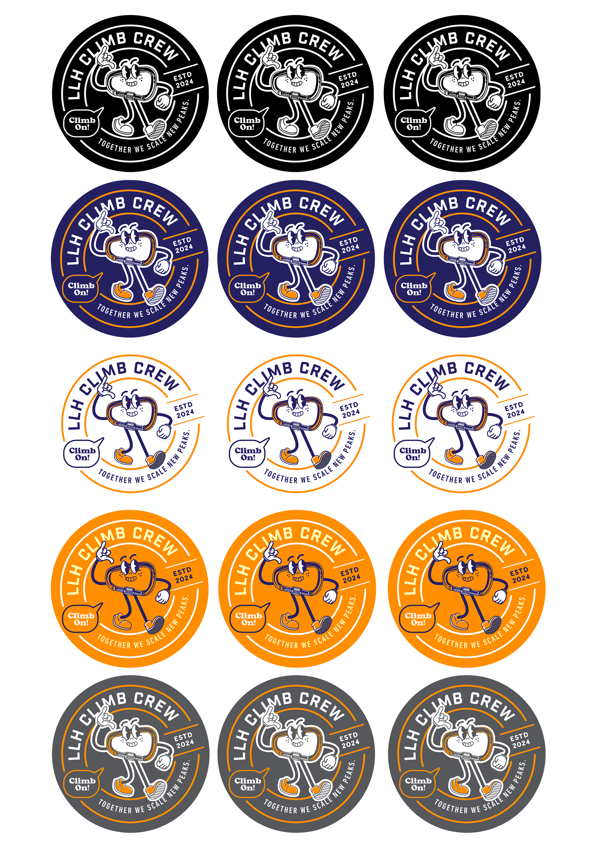 Living Learning Homeschool Climb Crew decal design