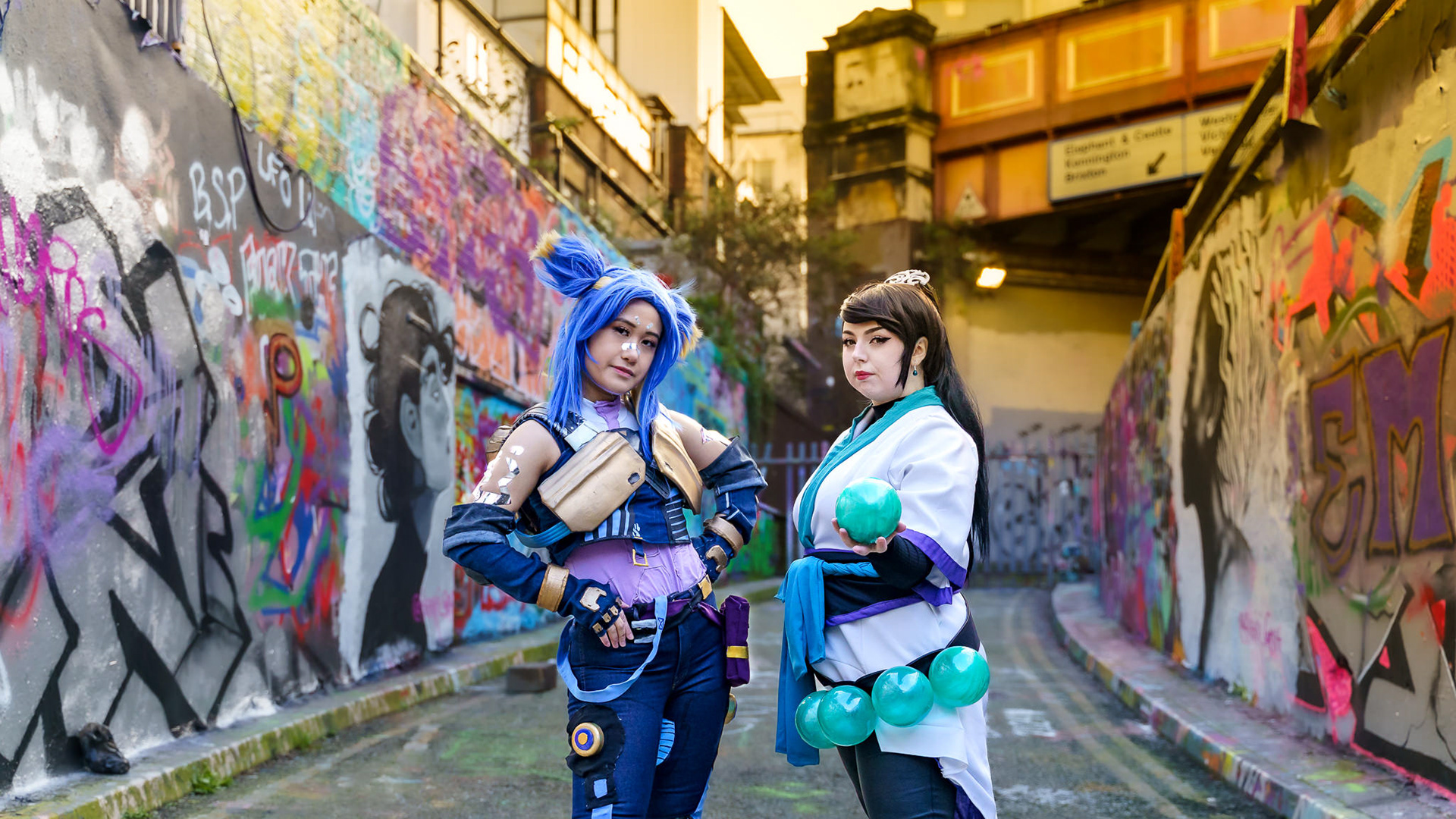 Valorant Neon and Sage Cosplay