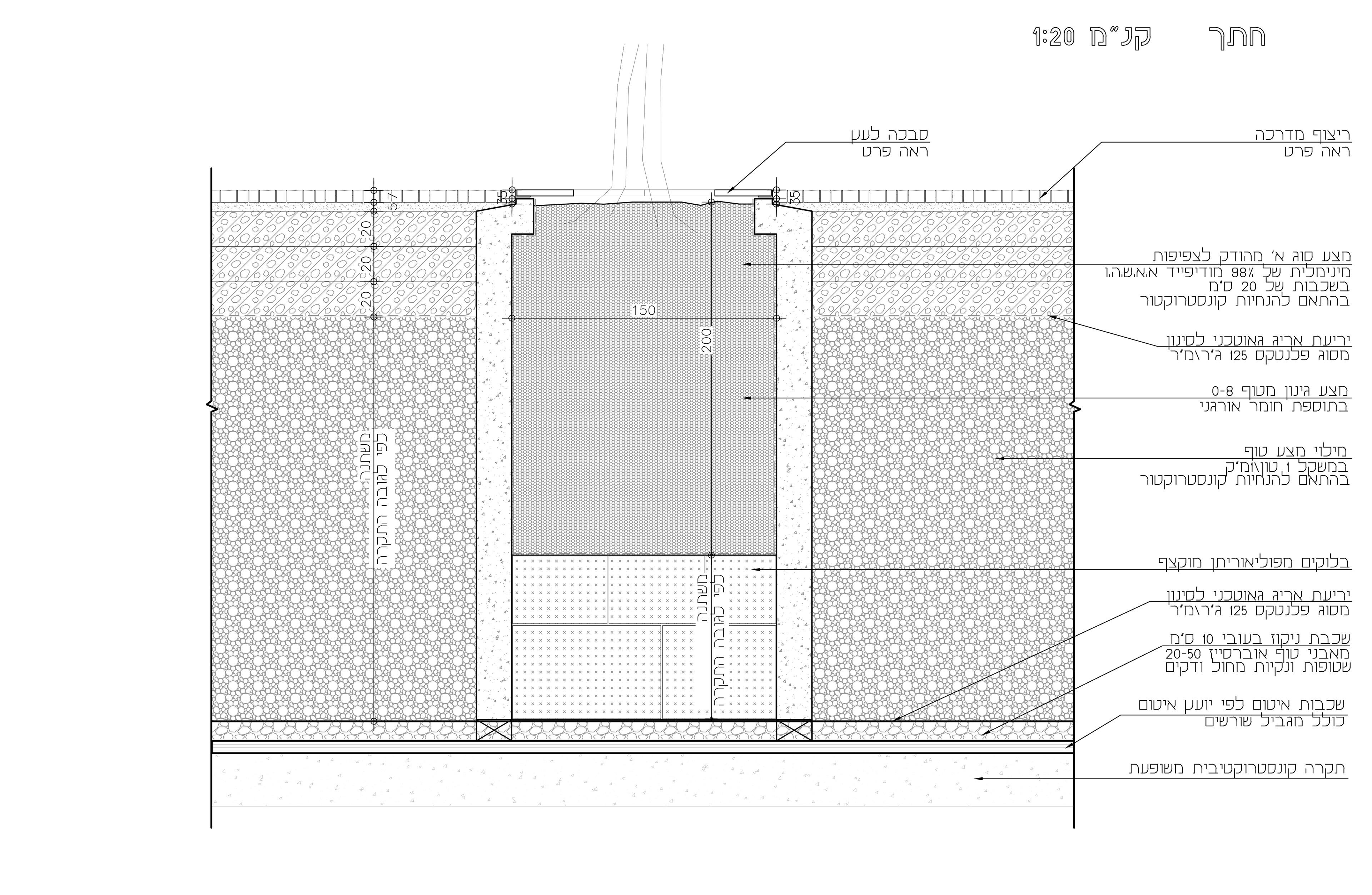 Main street constructed tree pit detail