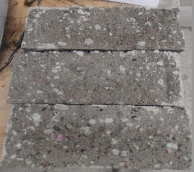 Cross-section of paver