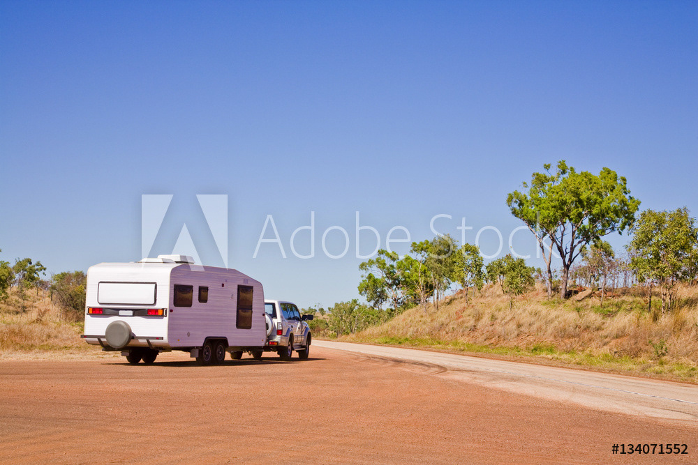 Caravan in Outback Australia