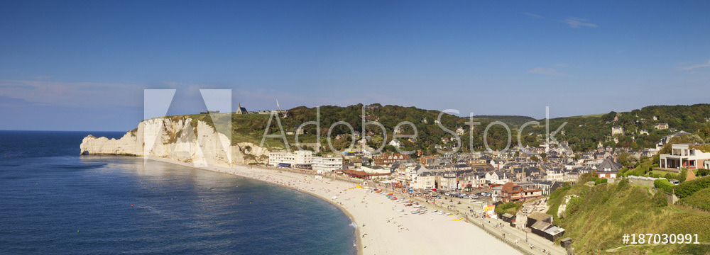 Panorama of Etretat Normandy
