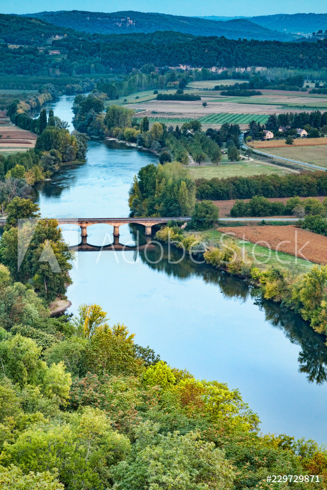 River Dordogne from Domme, Aquitaine