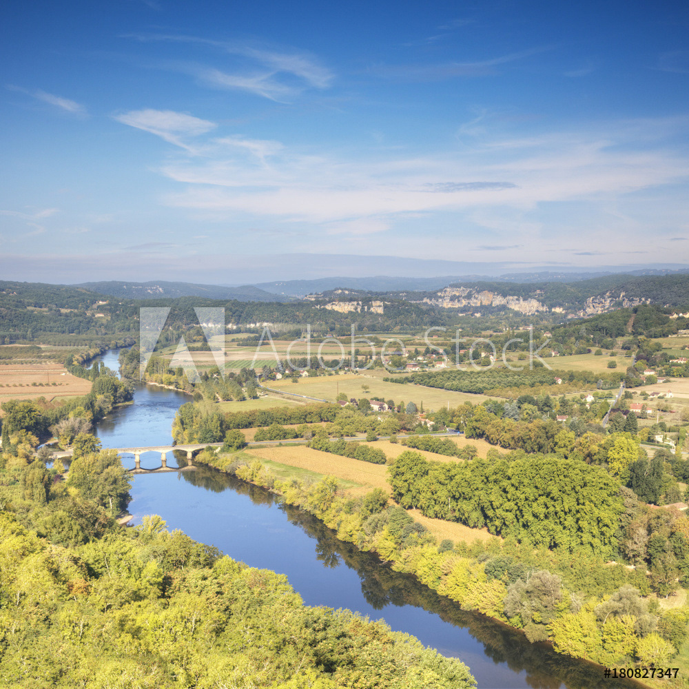 River Dordogne from Domme, Aquitaine