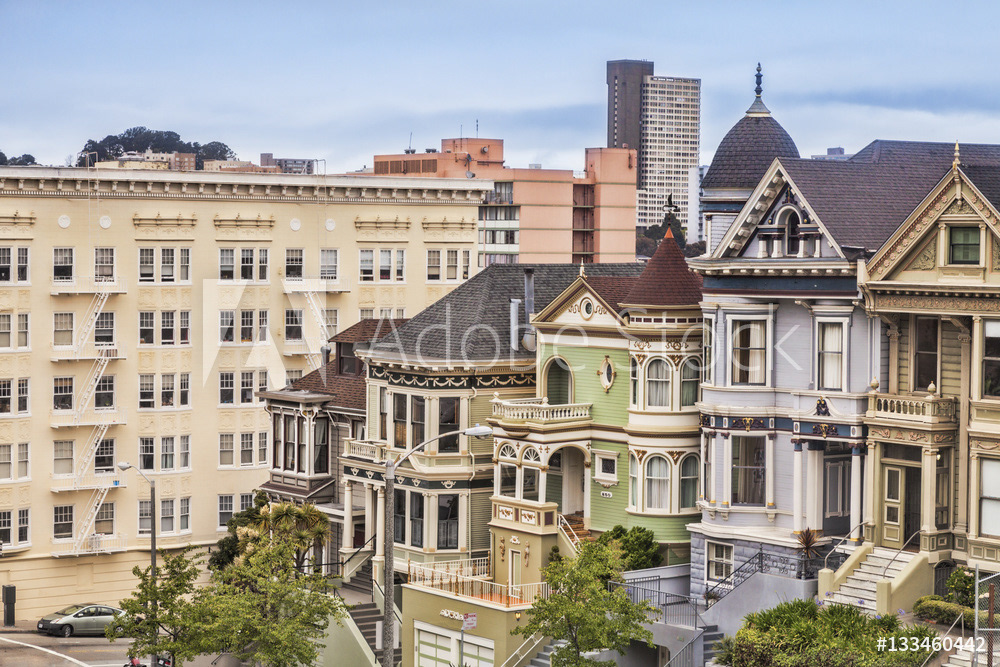 Houses in Alamo Square, San Francisco