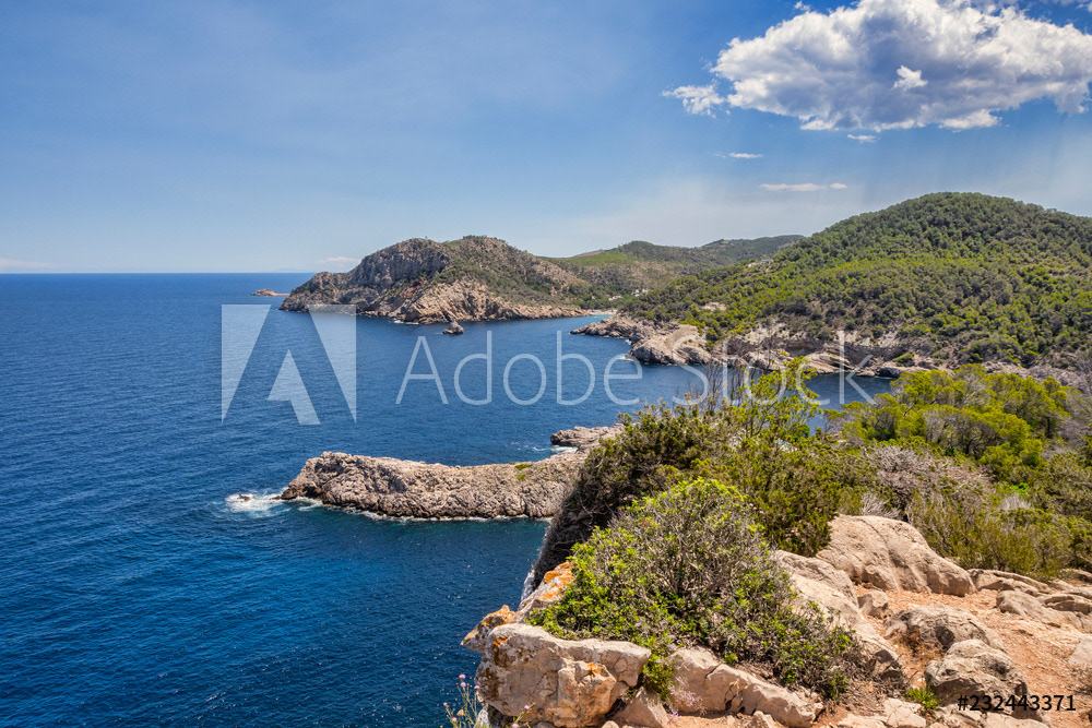 Rocky Coastline near Puerto de San Miguel, Ibiza
