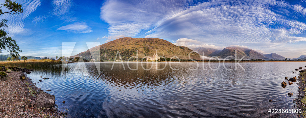 Kilchurn Castle and Loch Awe Panorama