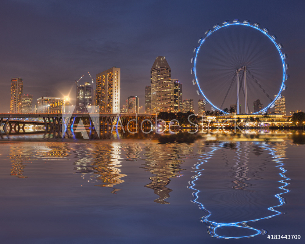 Singapore Flyer and Skyline