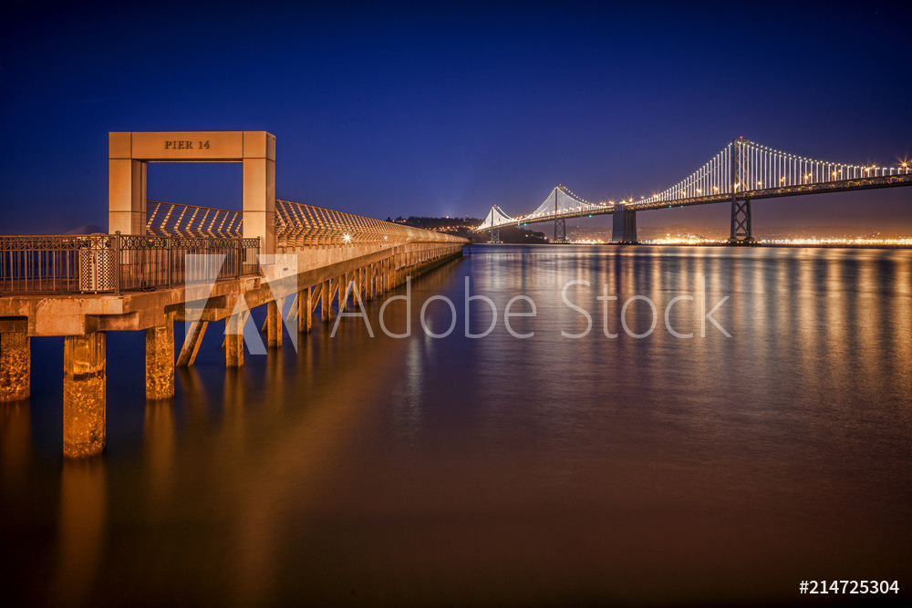 San Francisco Bay Bridge and Pier 14