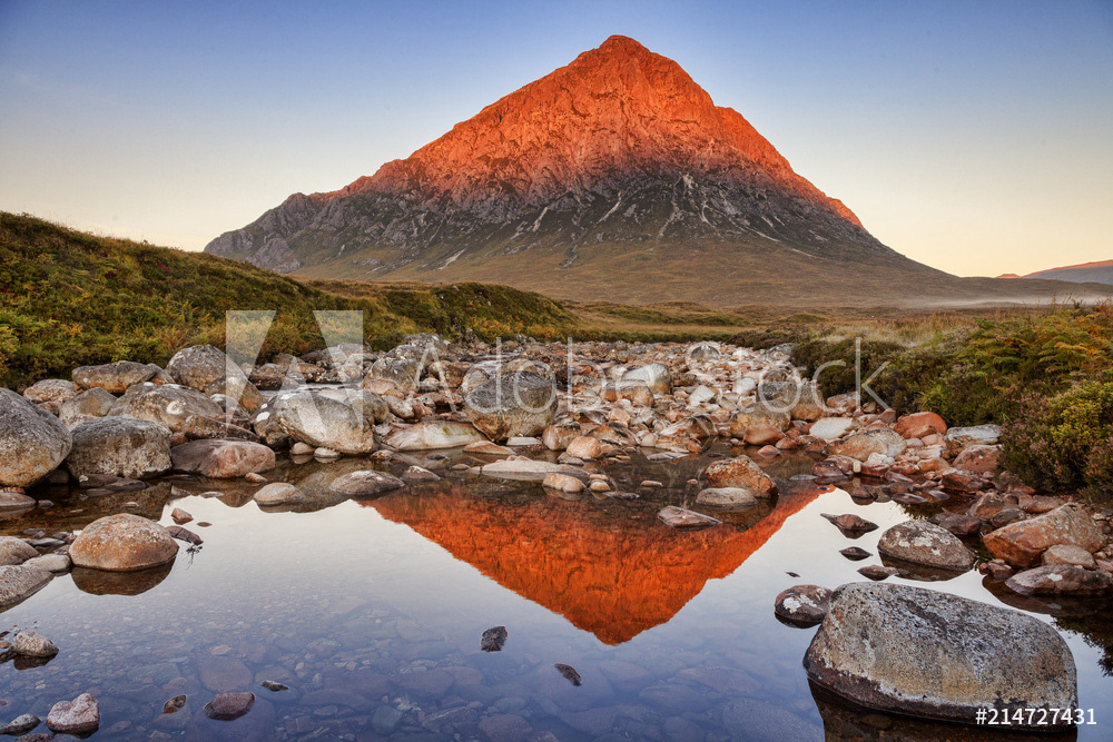 First Light on Buachaille Etive Mor