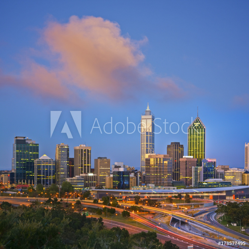 Perth Skyline at Twilight