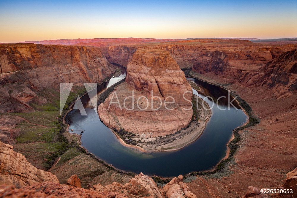 Sunrise at Horseshoe Bend, Glen Canyon, Arizona