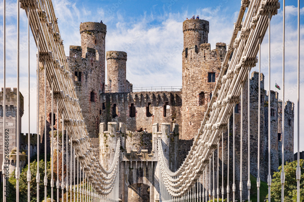 Conwy Castle and Suspension Bridge