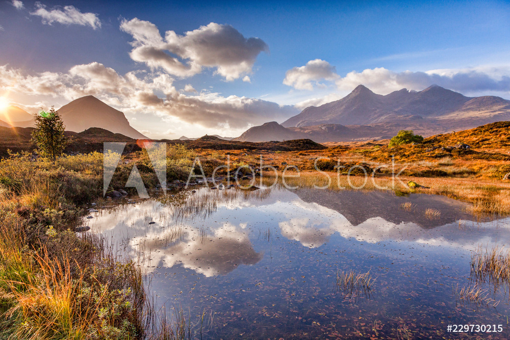 Cuillin Sunrise from Glen Sligachan, Skye