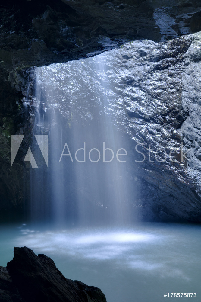 Waterfall in Natural Arch National Park, Queensland