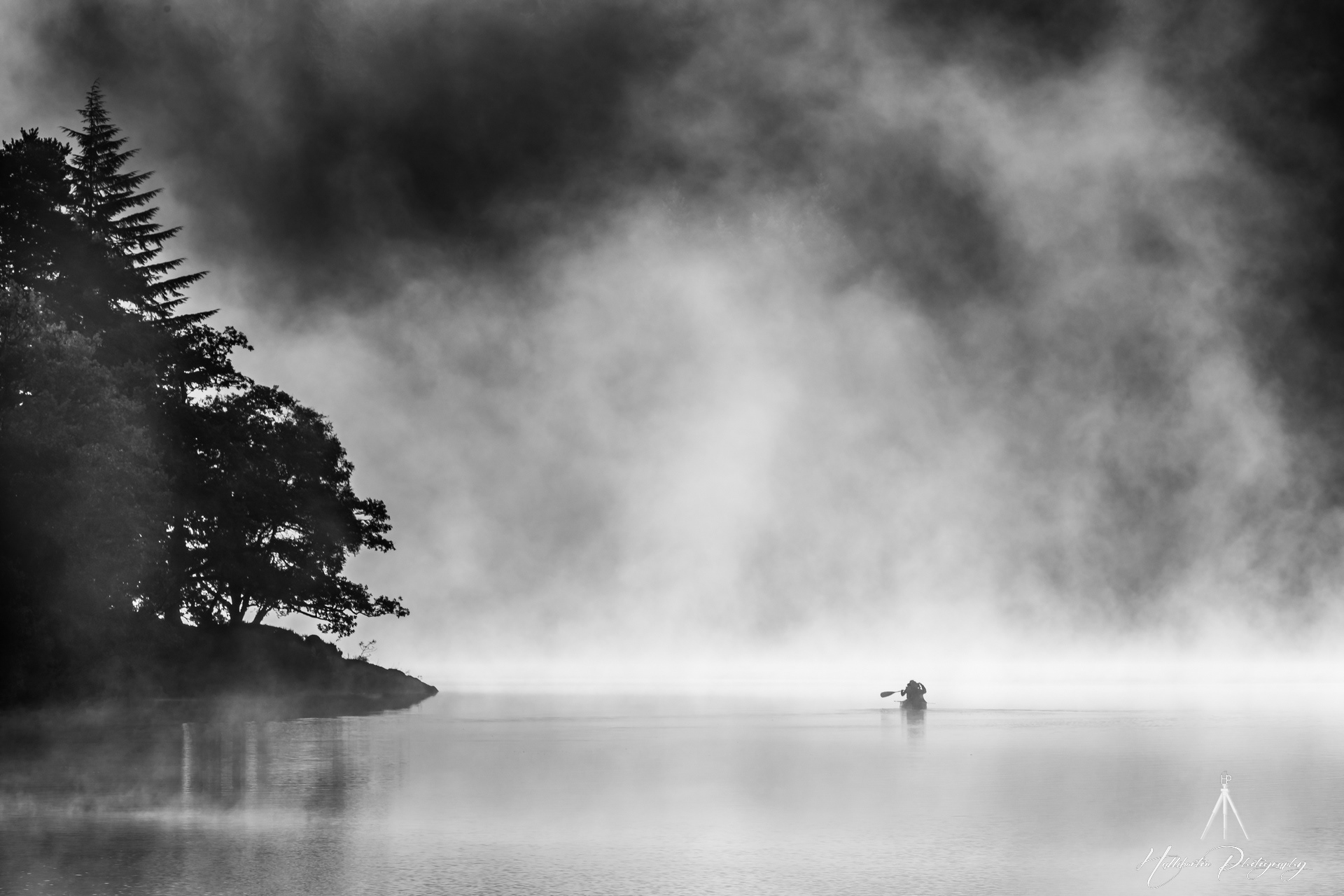 Canoeist in the Mist