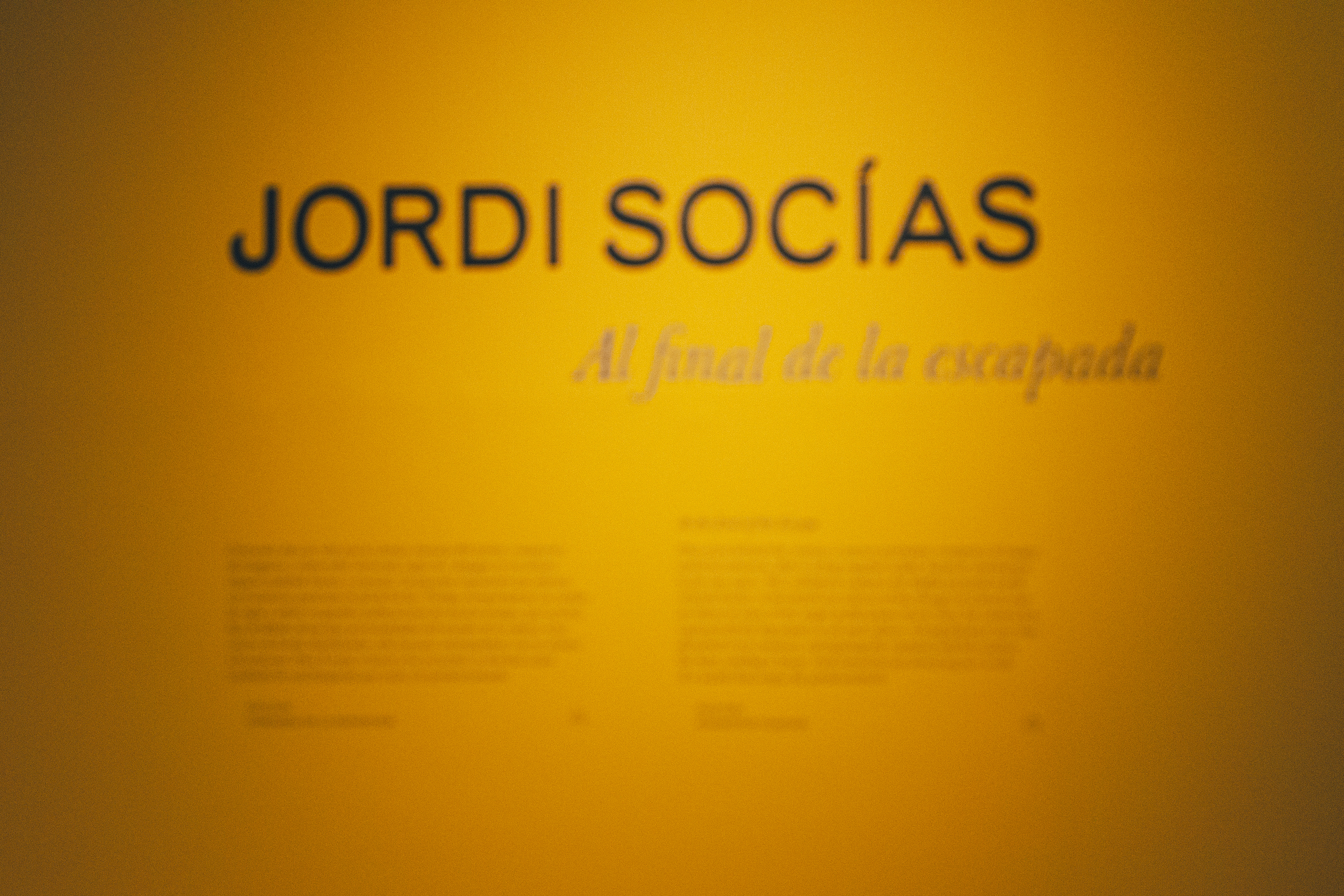 JORDI SOCÍAS. Al final de la escapada... VIII
