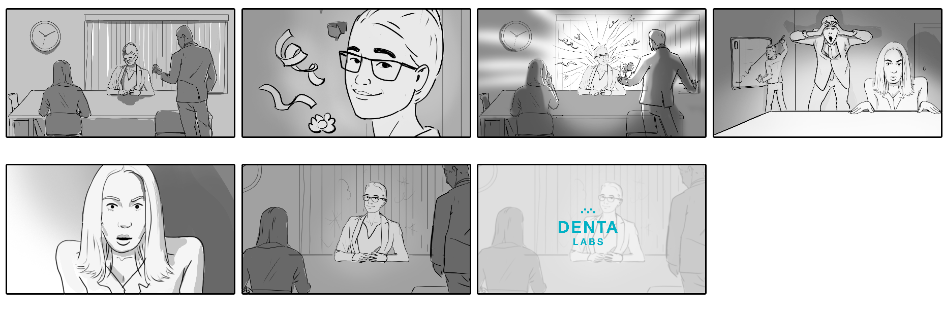 Storyboard Denta labs pro Digital First Marketing Group