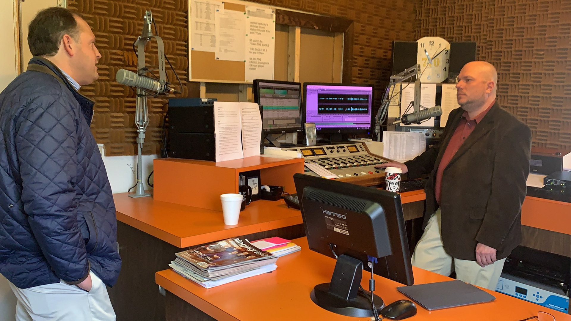 Congressman Andy Bar and me in a different studio for another update