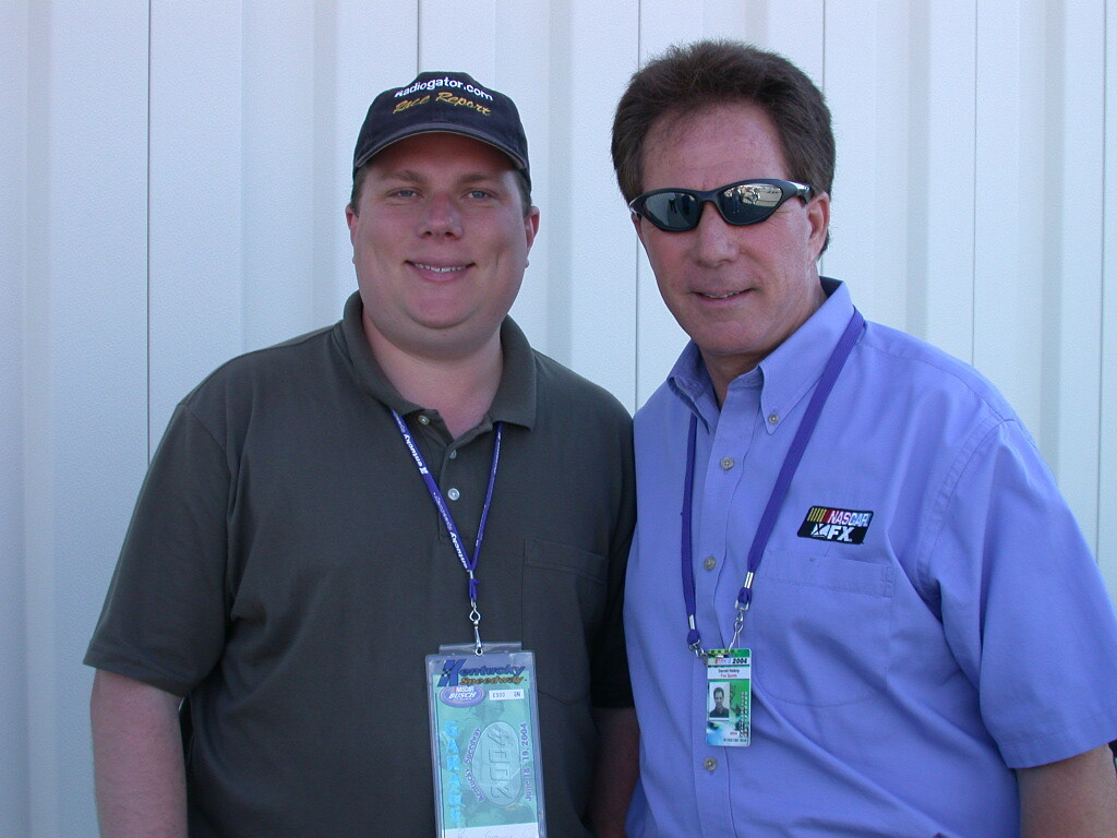 Fox TV Broadcaster and NASCAR Legend Darrell Waltrip and me at Kentucky Speedway