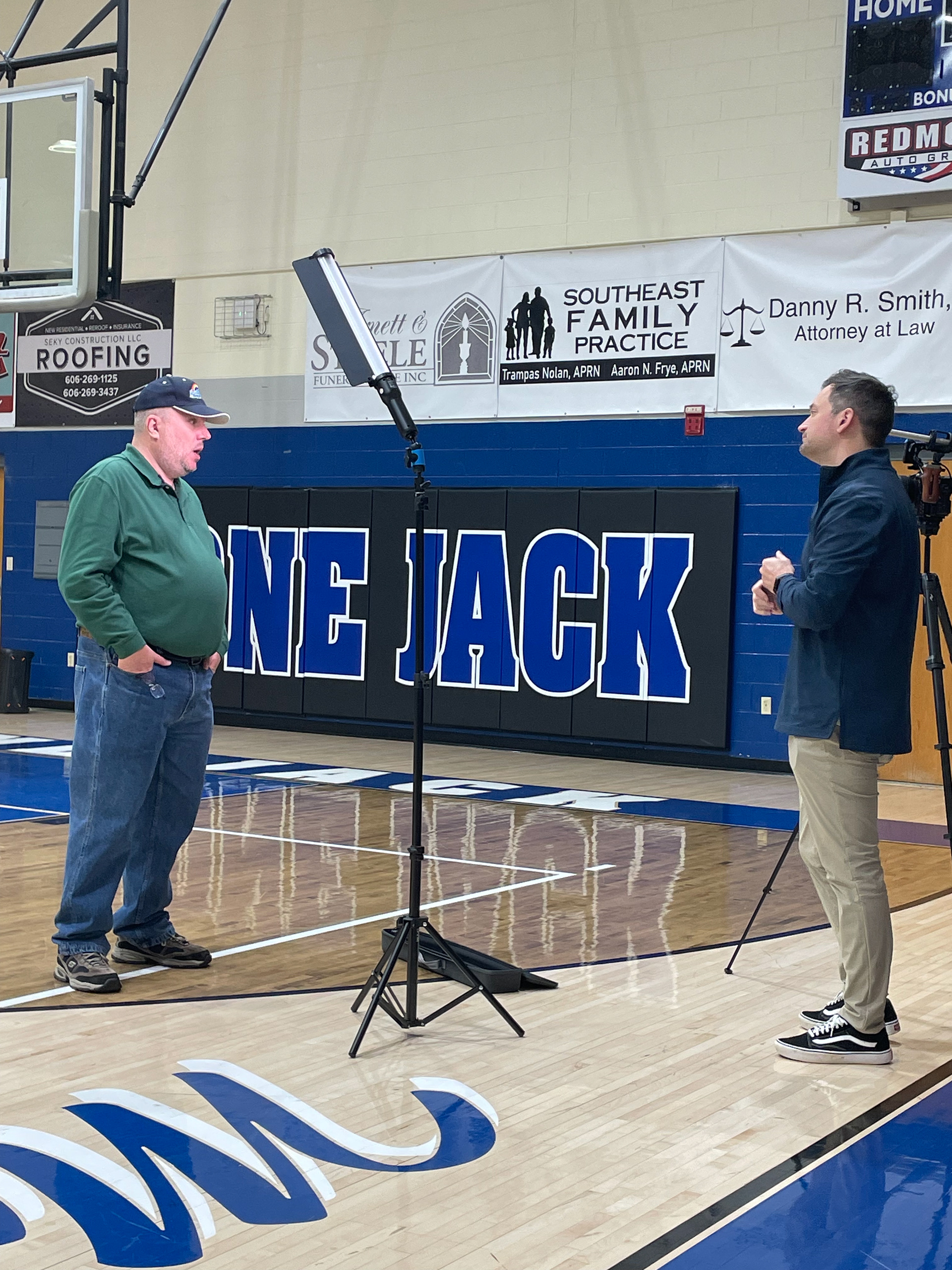 Me being interviewed on Camera for our Mission of Hope work