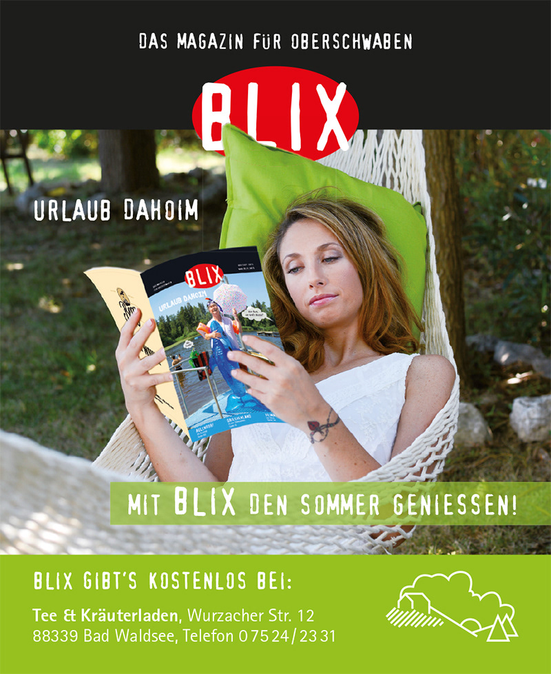 Gestaltung von Anzeigen und Titelseiten für den BLIX Verlag