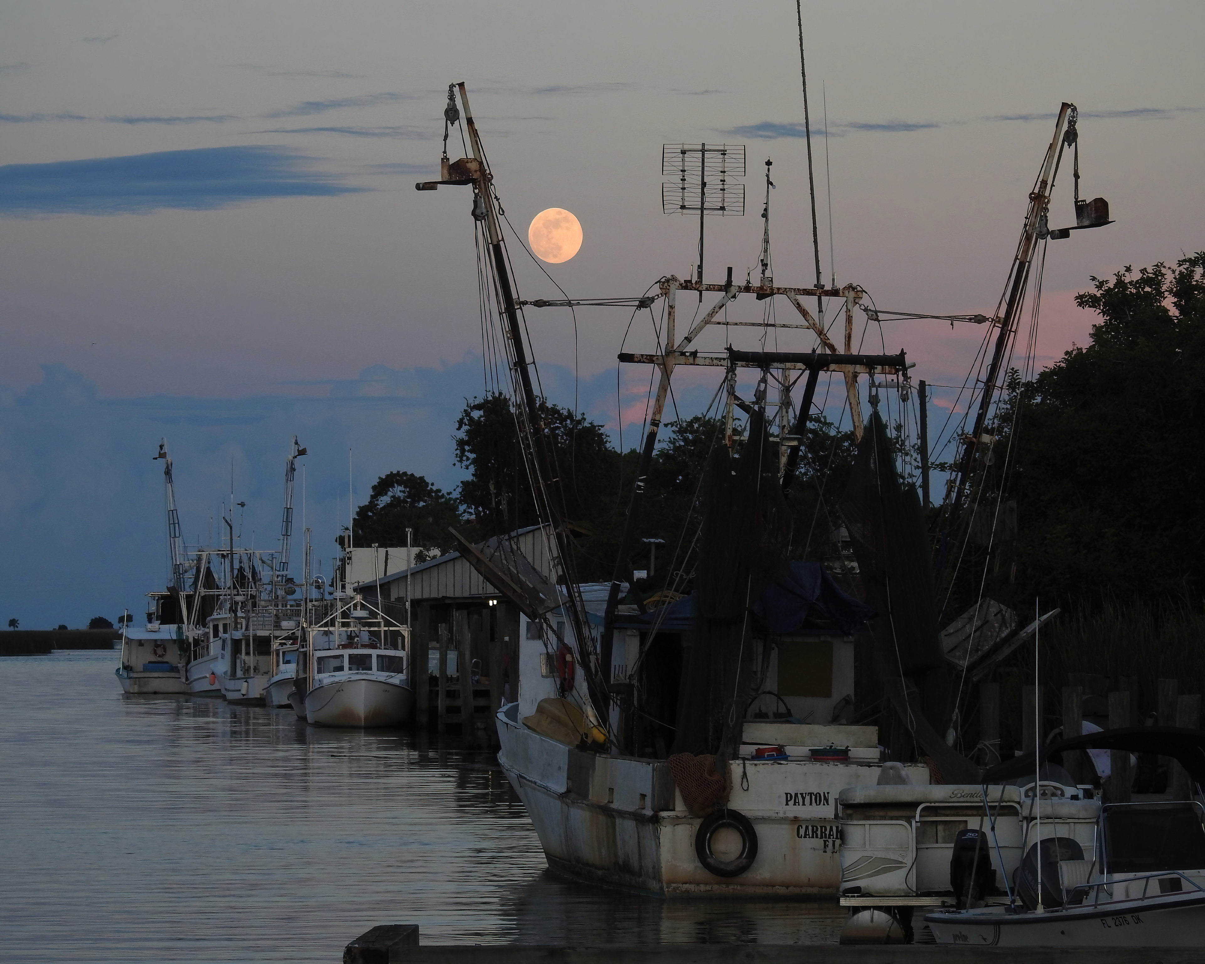 Strawberry Moon, Apalachicols River, FL