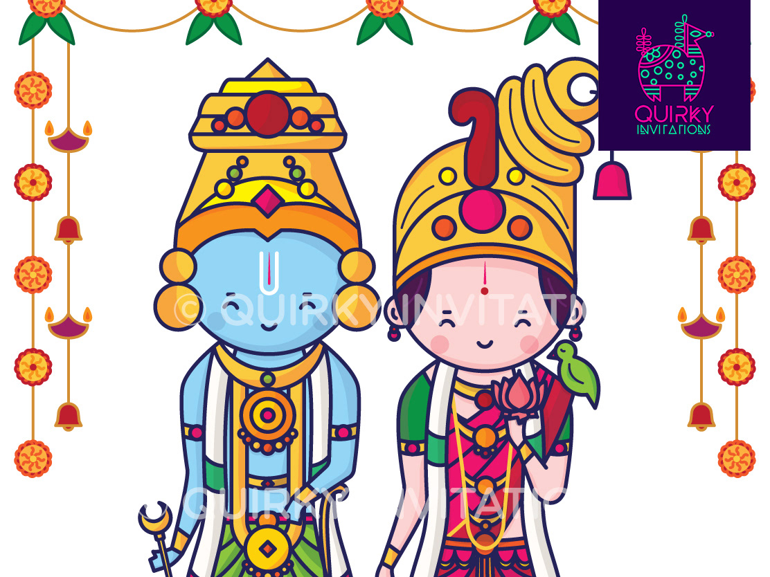 Quirky Indian Wedding Invitations - Aandal Ranganathar - Cute ...