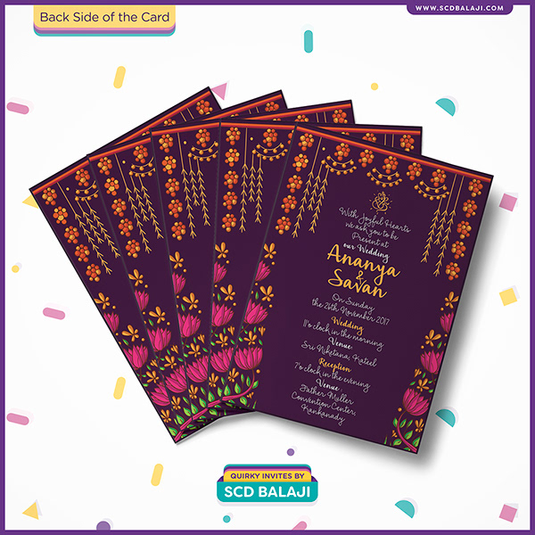 Quirky Indian Wedding Invitations Mangalore Wedding Invitation Design