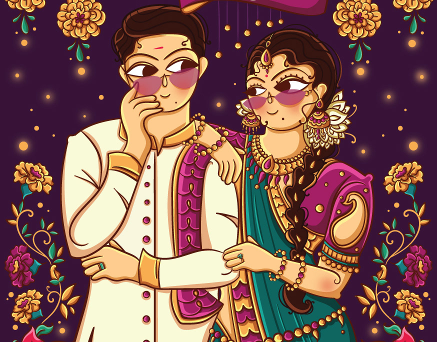 kannan radha wedding clipart for invitations