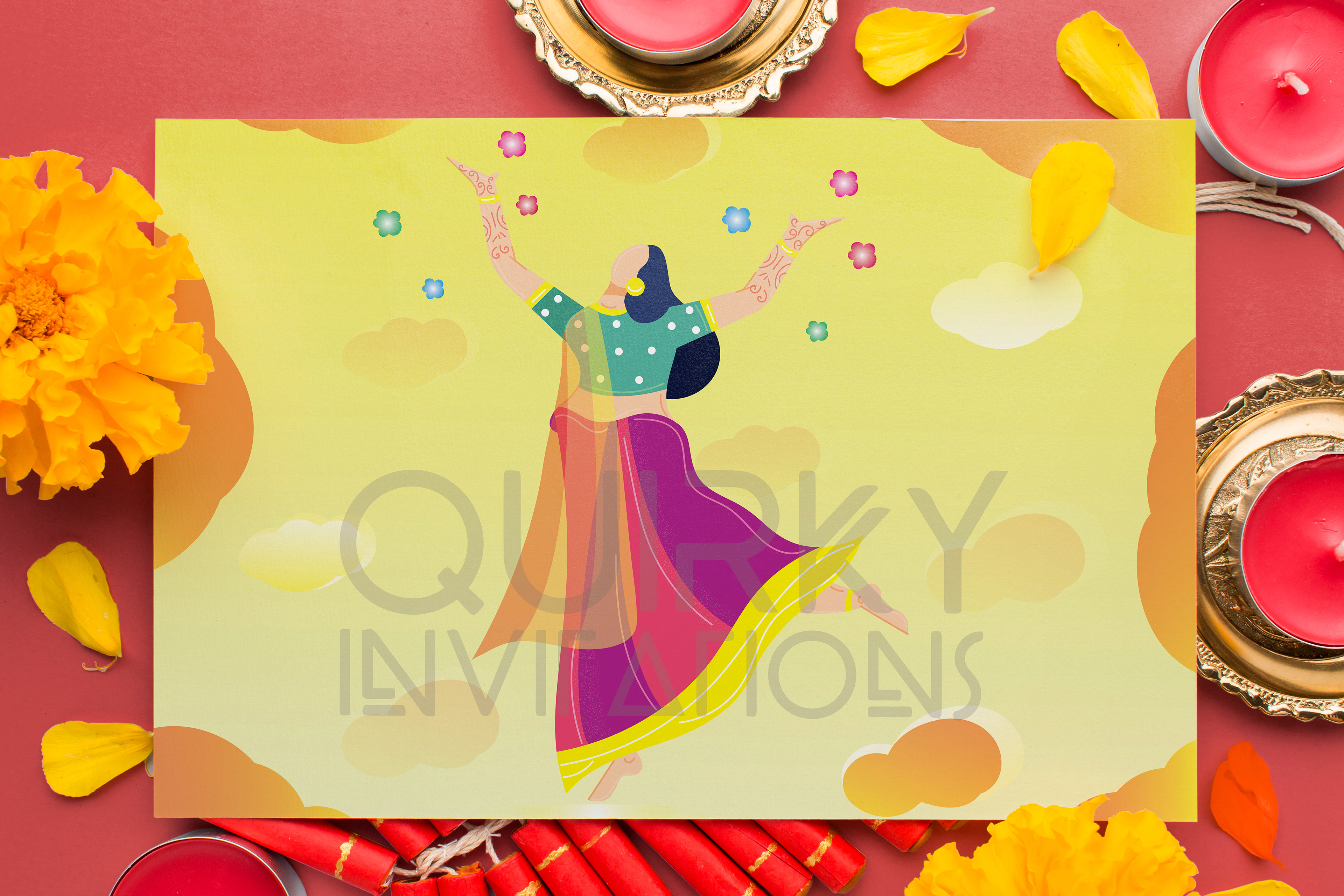 Quirky Indian Wedding Invitations - Dream Invitation Suite