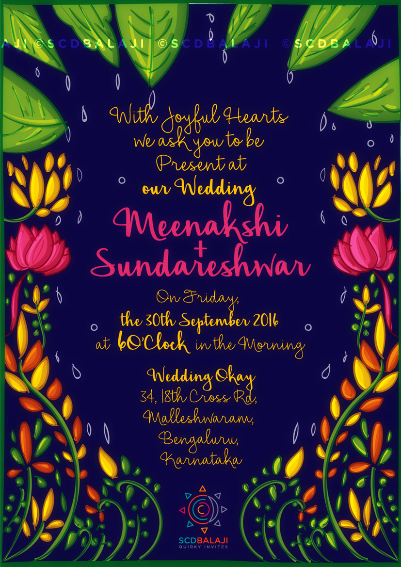 indian wedding invitation wording in tamil