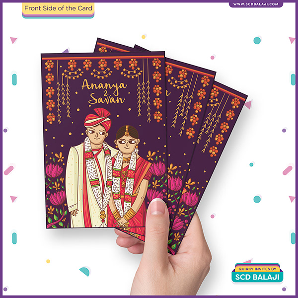 Quirky Indian Wedding Invitations Mangalore Wedding Invitation Design