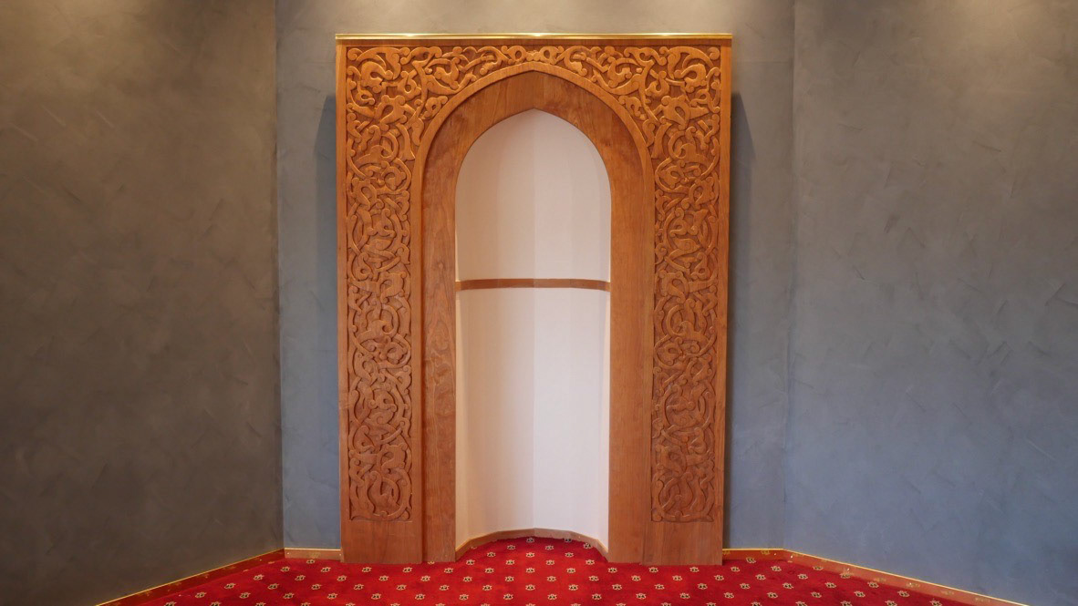 The Mihrab finally installed in Islamakademin, Malmö, Sweden