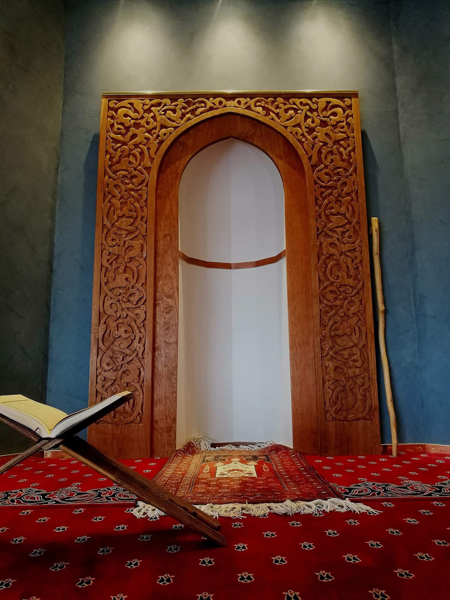 The Mihrab finally installed in Islamakademin, Malmö, Sweden