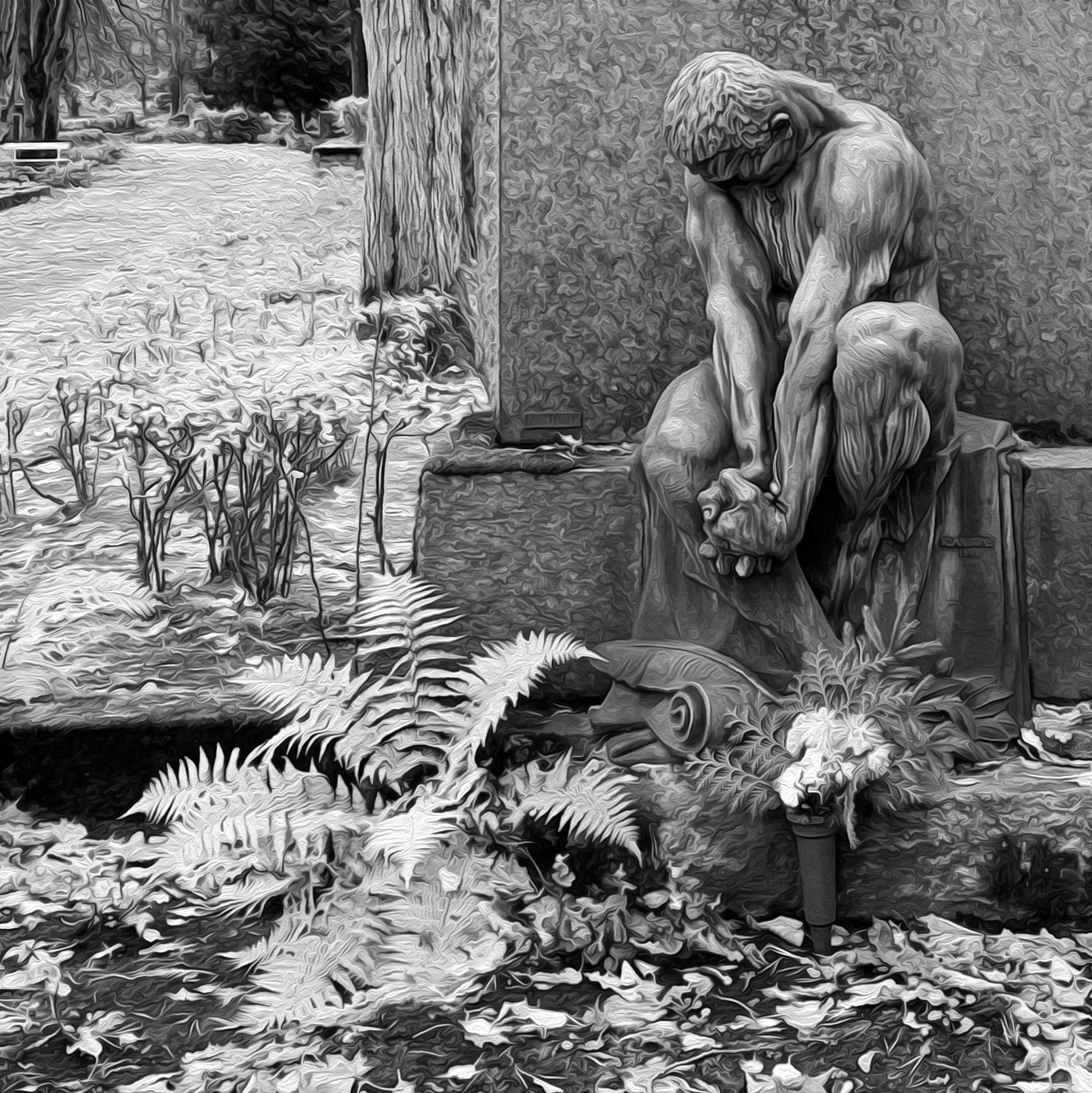 FERNS AS BURIAL MARKERS