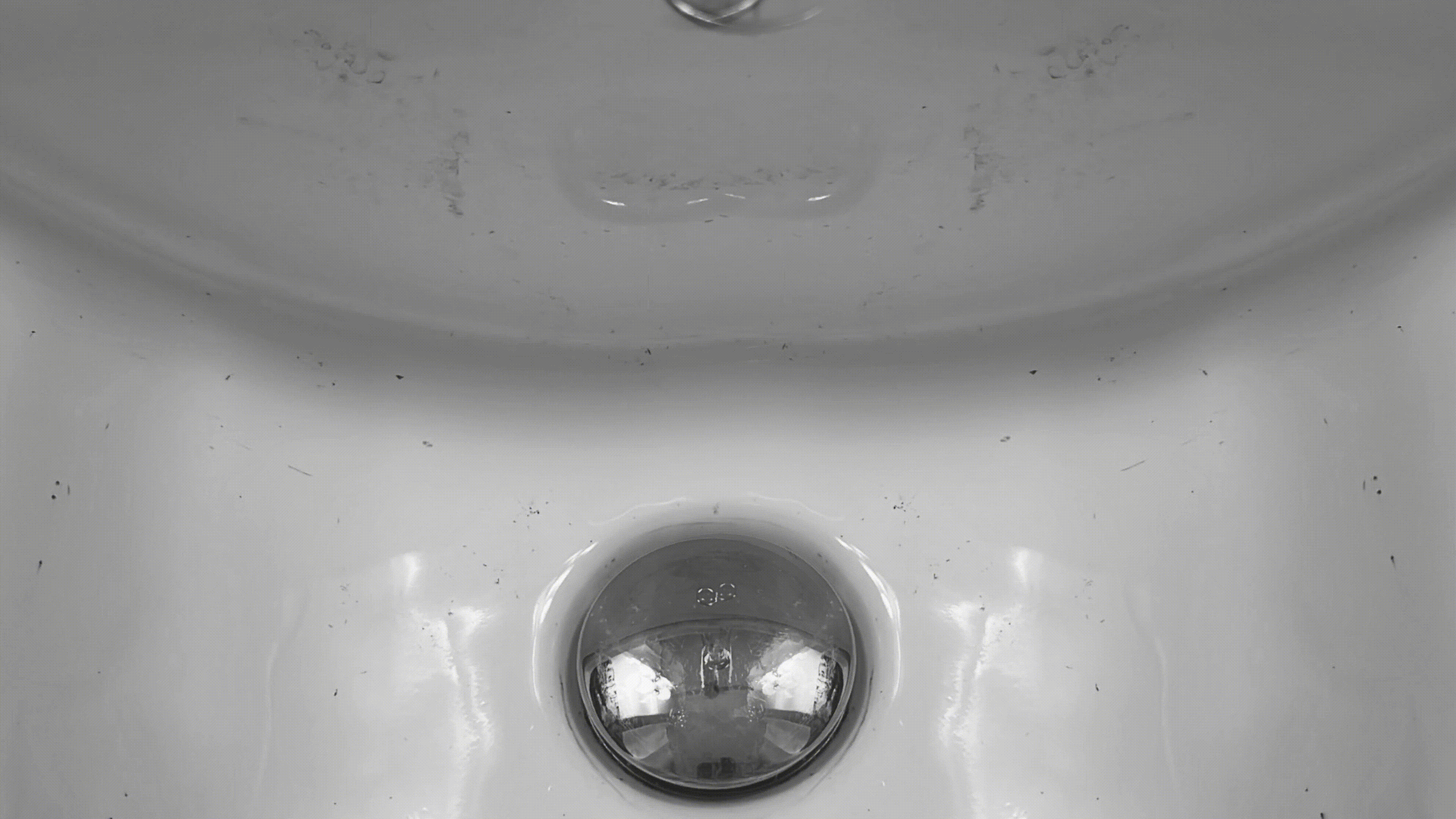 Stop motion - dry erase marker on a porcelain sink