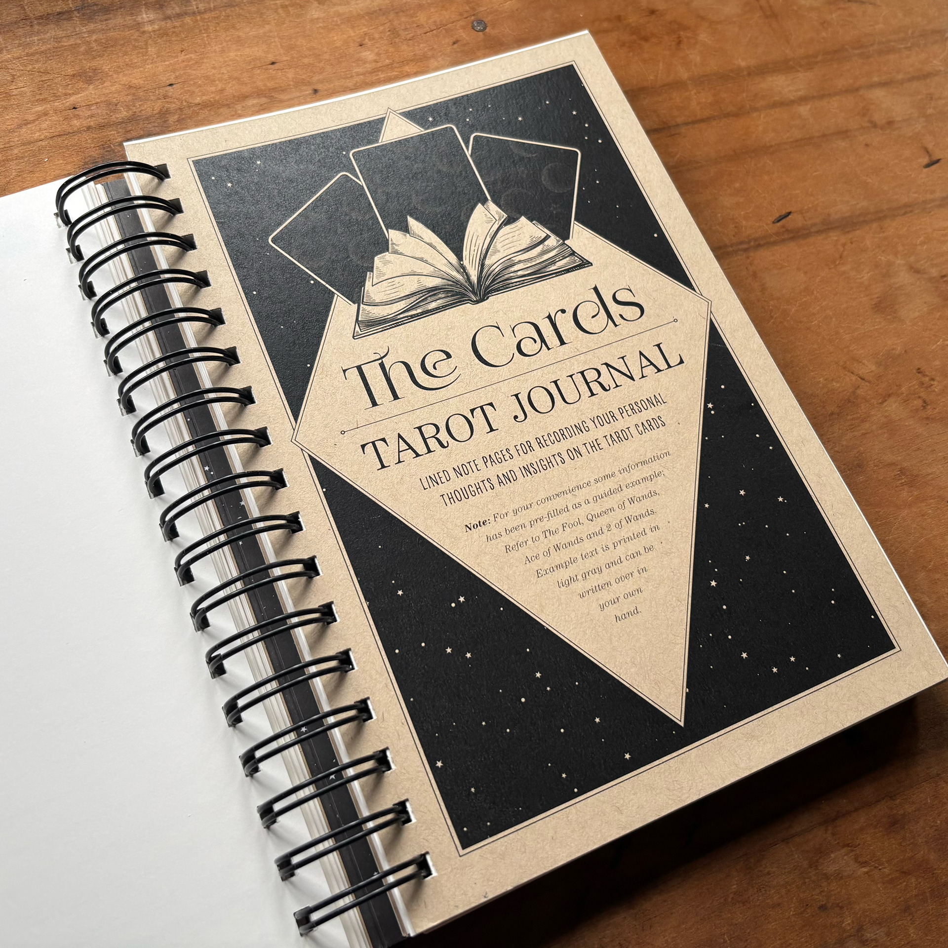 The Great Work Book Tarot Journal divider/title page 