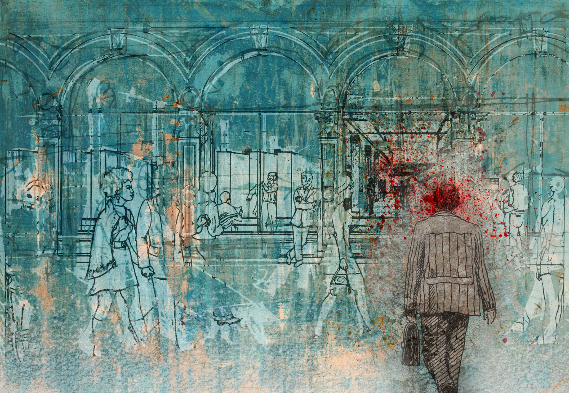 Series 10: As Above So Below, 2018, digital collage, 48" x 33"