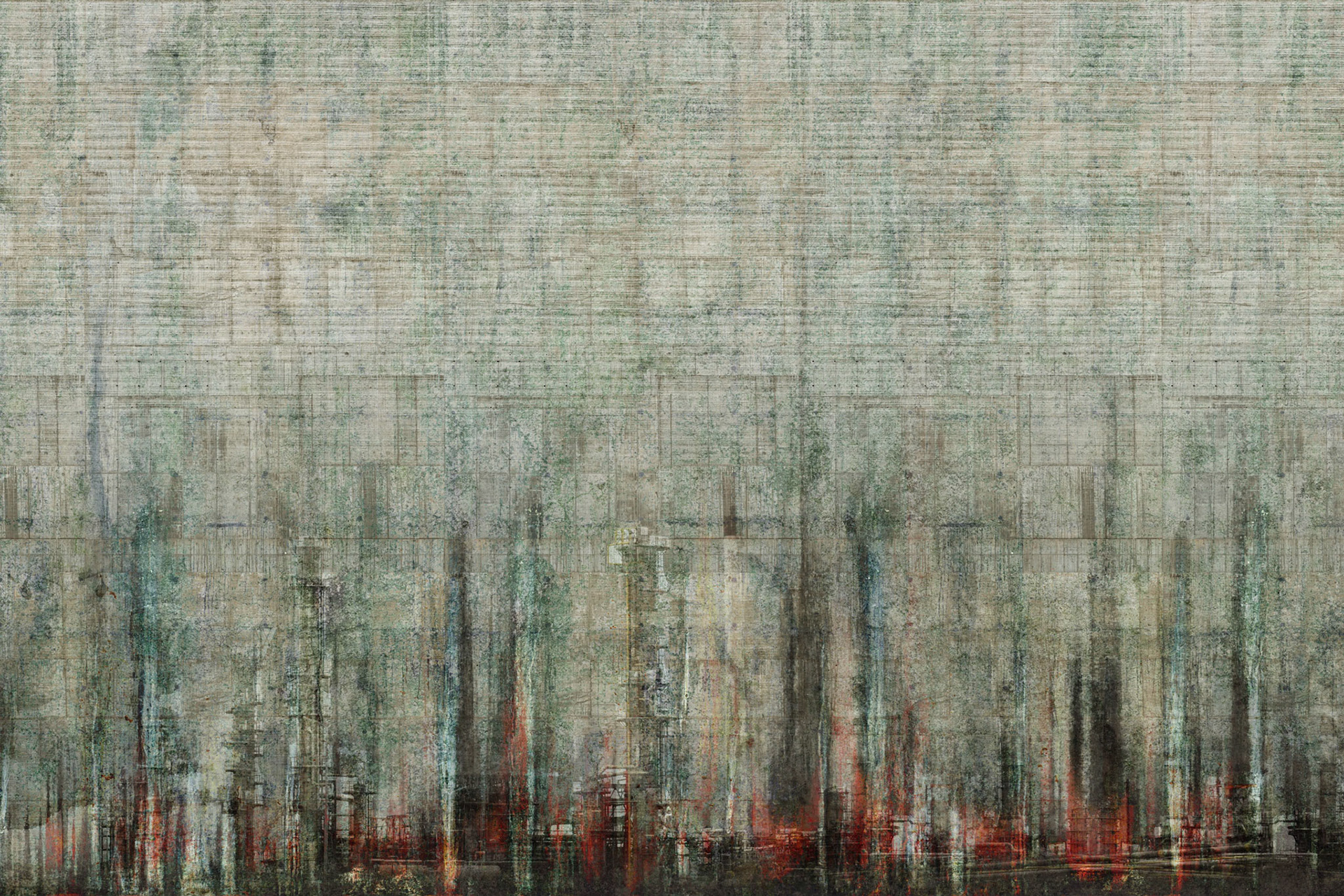 Series 12: Abstract Landscapes 01, 2020, digital collage, 38" x 25"