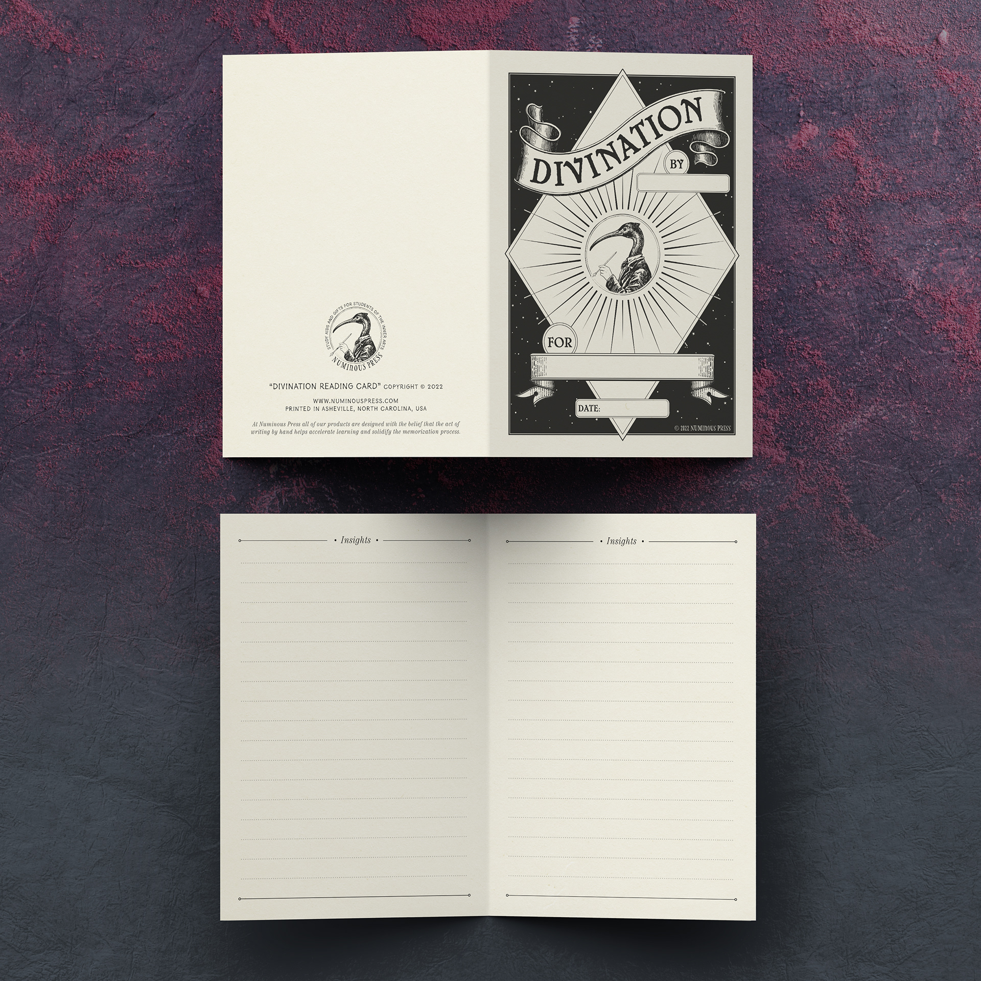 Divination Greeting Card - Inside + Outside
