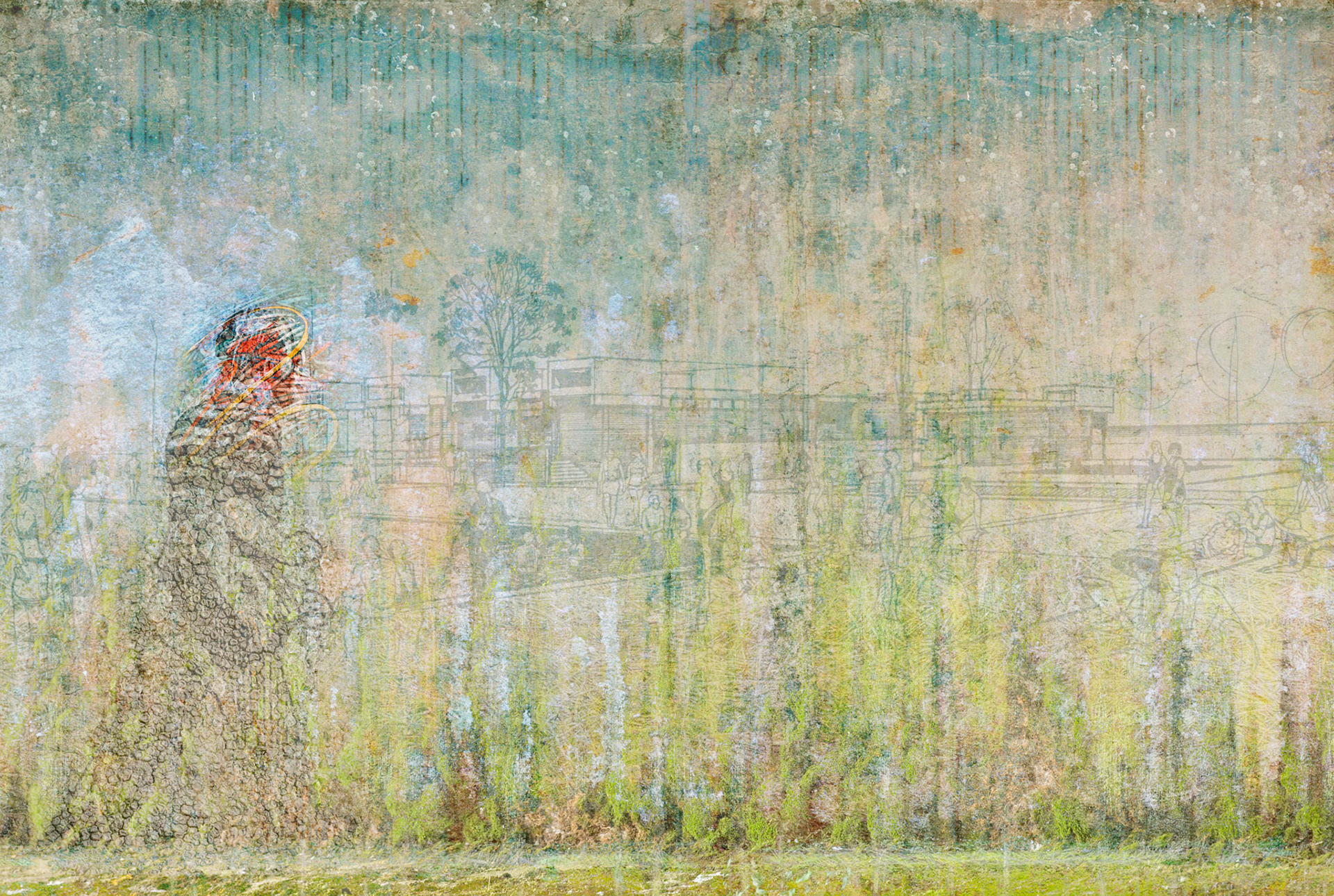 Series 14: Quartet Pounder 2020, 33" x 22"