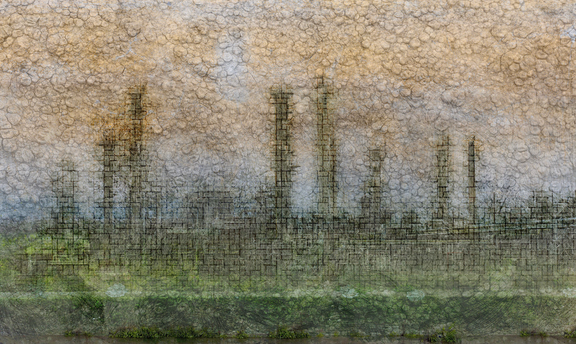 Series 11: Of Mu, 2019, digital collage, 37" x 22"