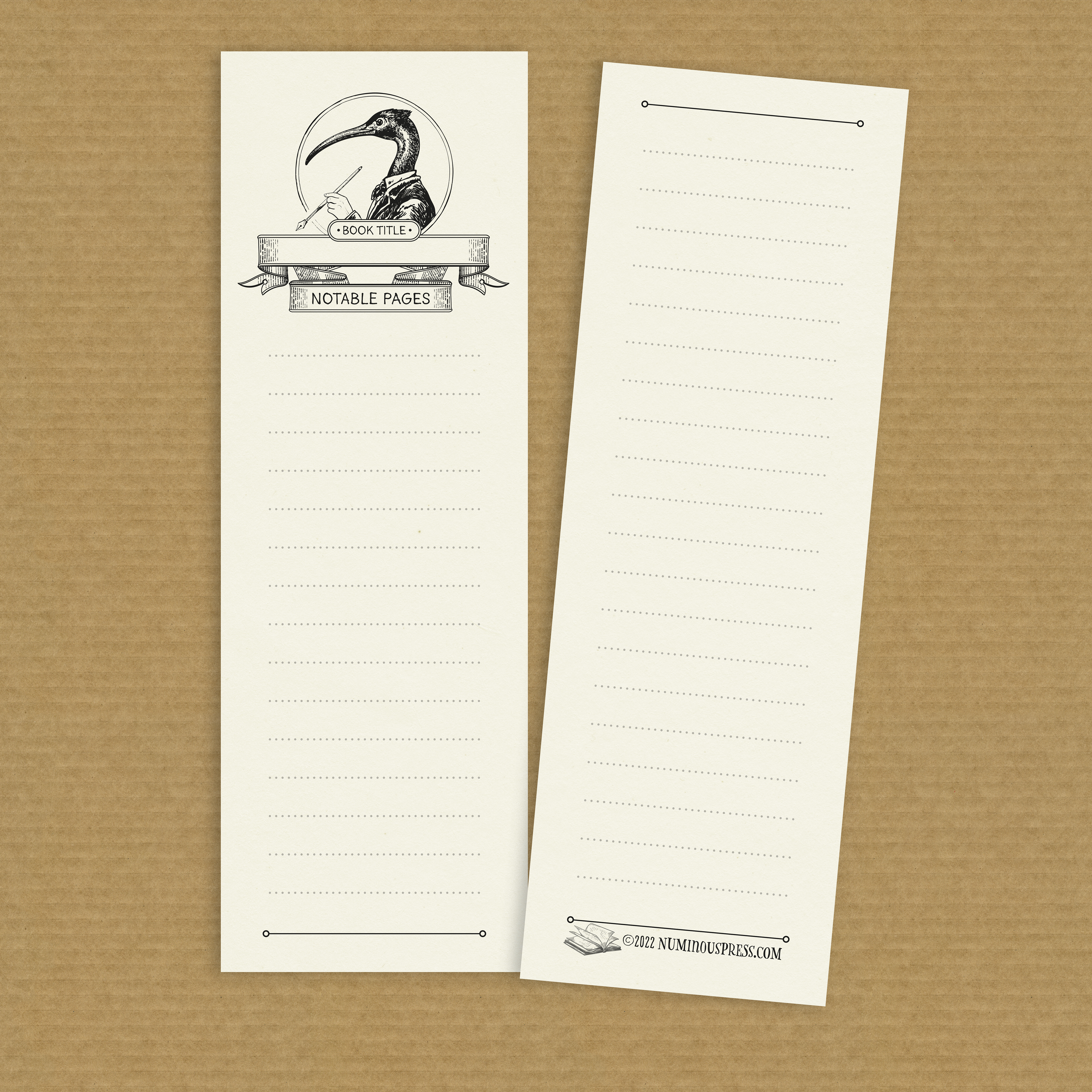 Note-taking Bookmark with Thoth imagery