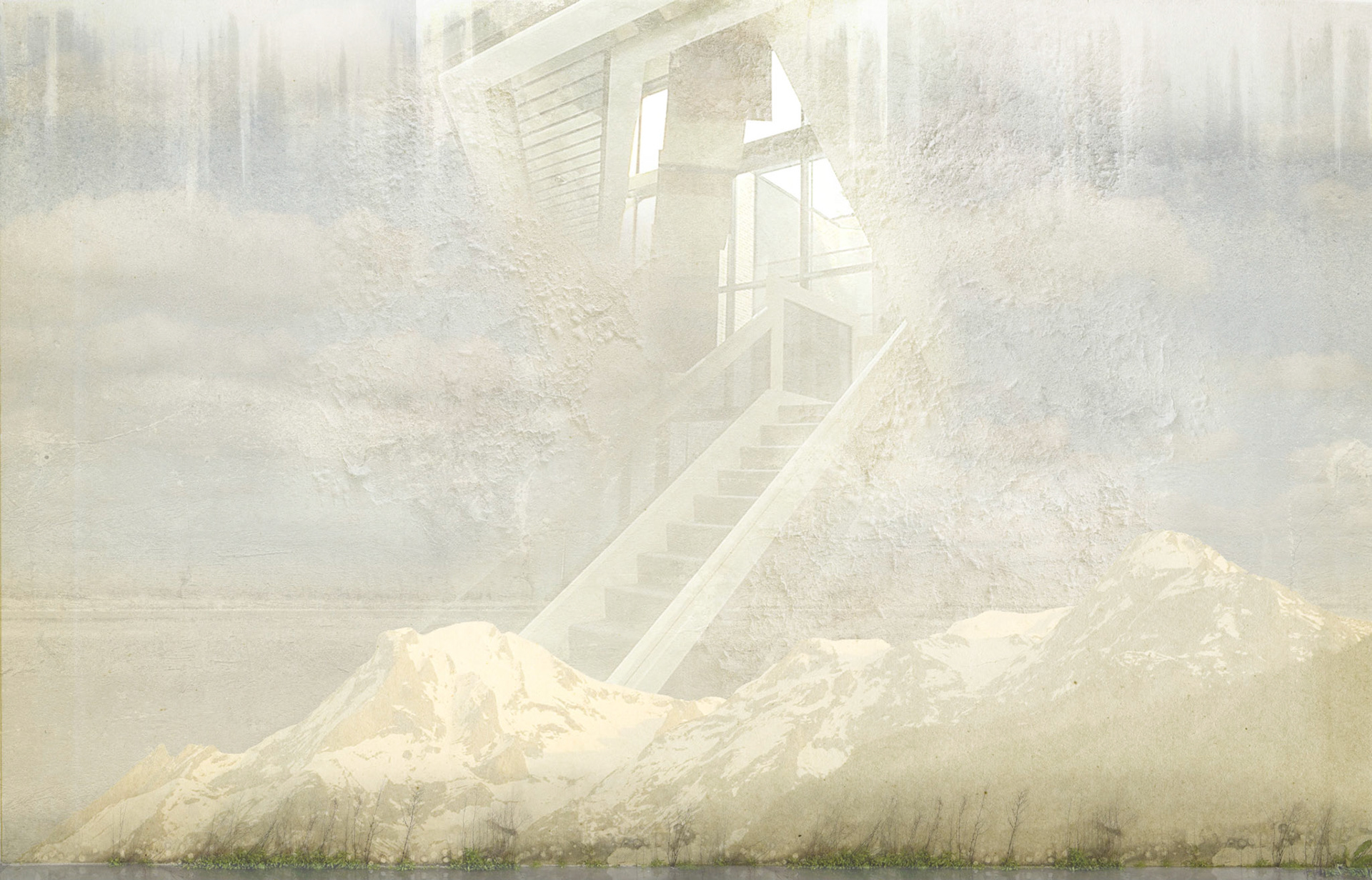 Emergence Series, 2015, digital collage, 40" x 25"