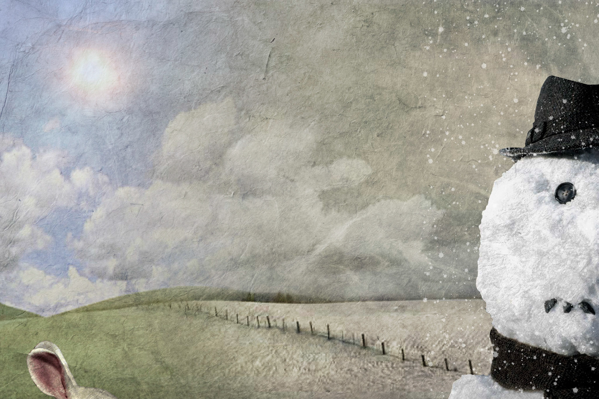 Digital Painting/Collage, 13" x 8.5", Copyright © 2009 M Fortune.  All rights reserved.