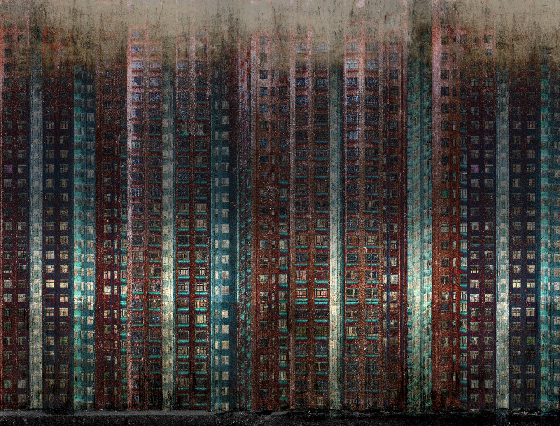 Series 16: Abstract Landscapes 03, 2020, digital collage, 50" x 38"