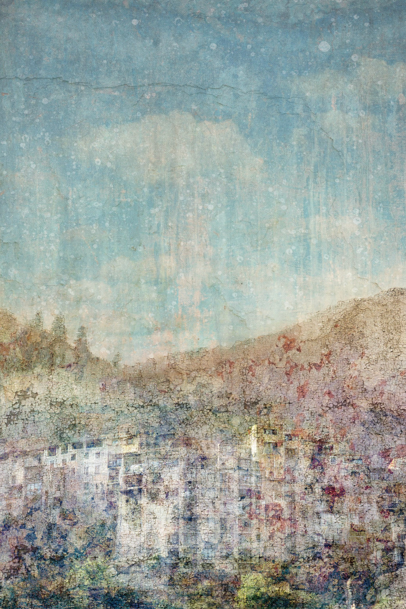 Emergence Series, 2010, digital collage, 25" x 38"
