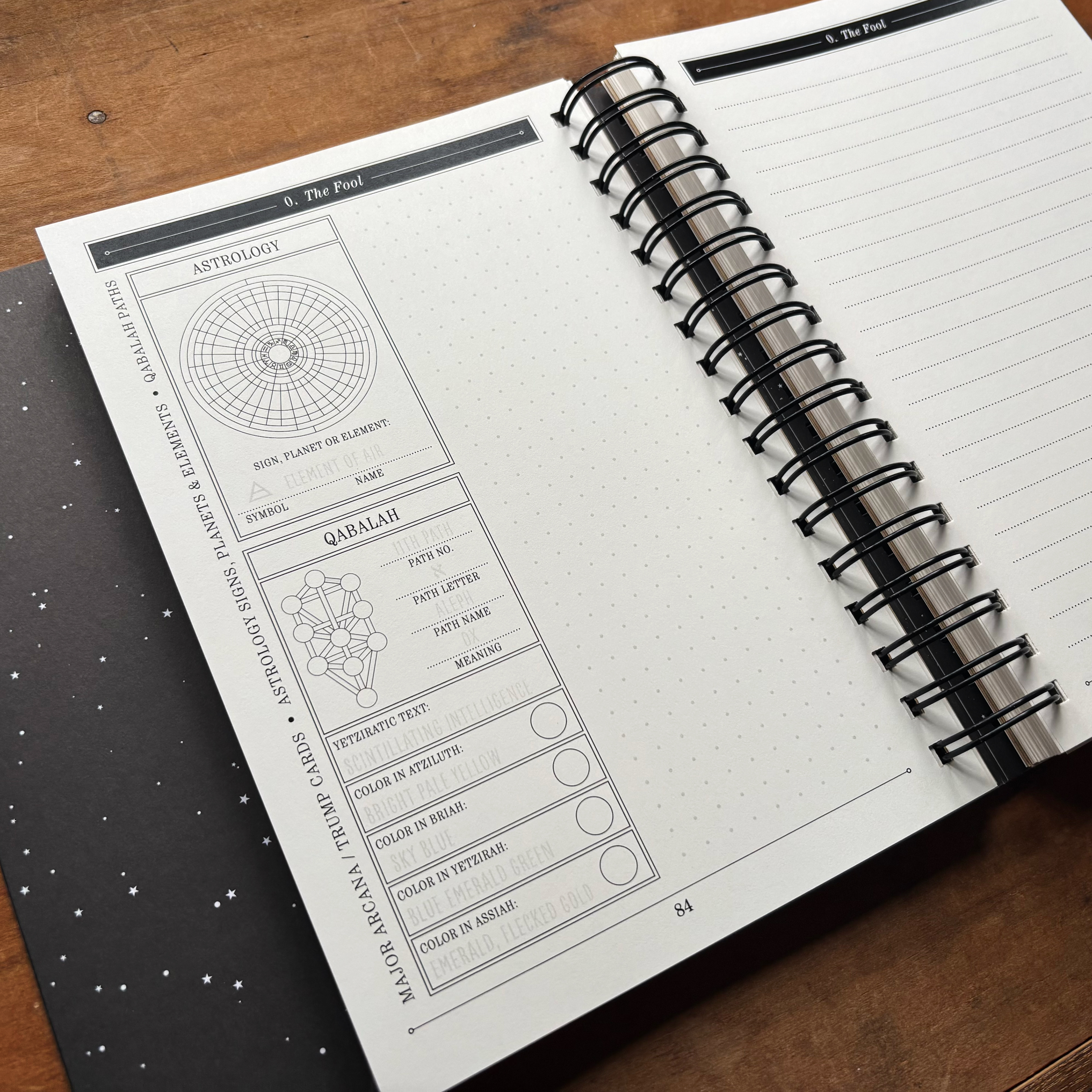 The Great Work Book Tarot Journal page 