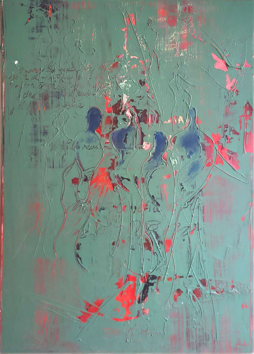 Les yeux de mon cœur - 40 x 60 cm - Huile sur toile